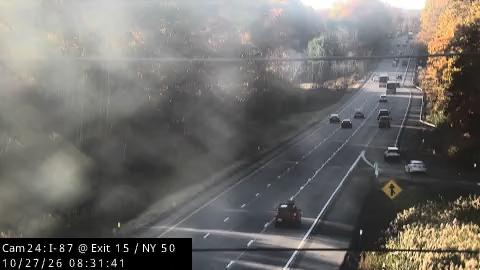 I-87 at Exit 15 (NY 50 live camera view