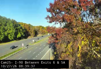 I-90 WB Between Exits 6 and 5A live camera view