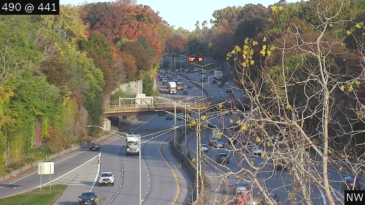 I-490 at NY 441 (Linden Ave) live camera view