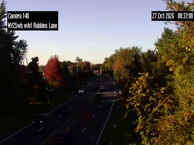 NY 25 at Robbins Lane live camera view