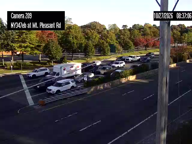 NY 347 at Mount Pleasant Rd; Southeast live camera view