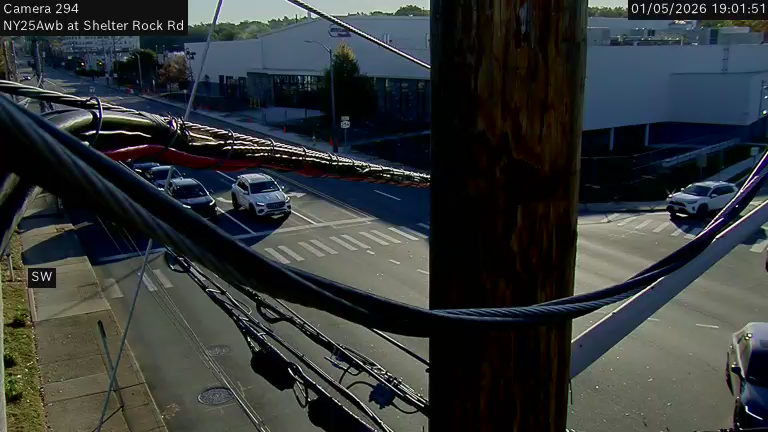 NY25A at Shelter Rock Road live camera view