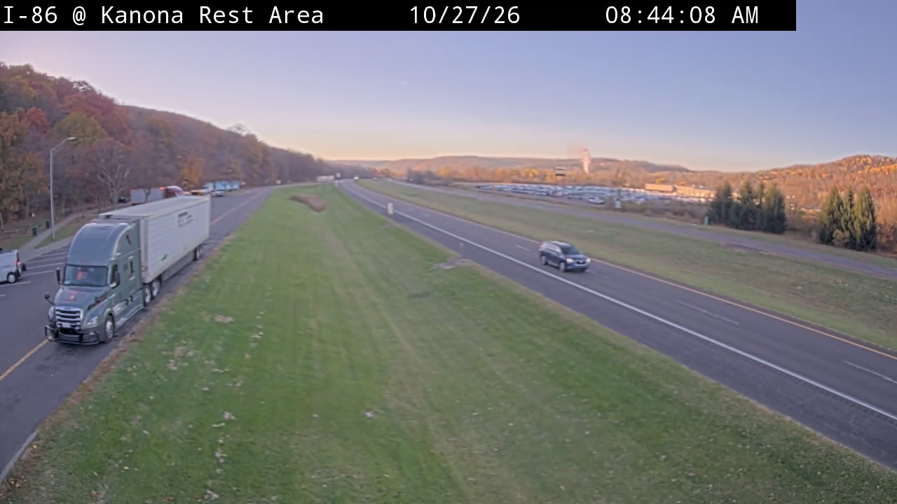 I-86 at Kanona Rest Area (Highway) live camera view