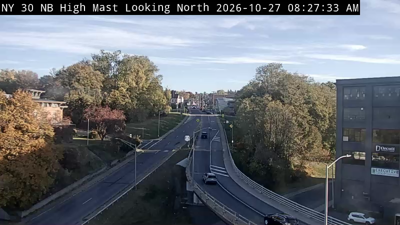 NY 30 SB High Mast Looking North live camera view