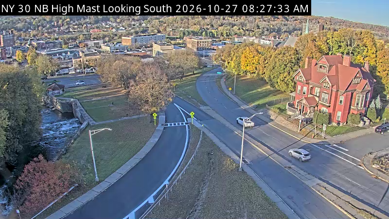 NY 30 NB High Mast Looking South live camera view