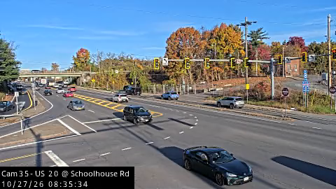 US 20 at Schoolhouse Road live camera view