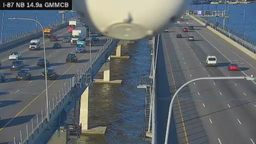 I-87 MP 14.90a NB Gov. Mario M. Cuomo Bridge View 1 live camera view