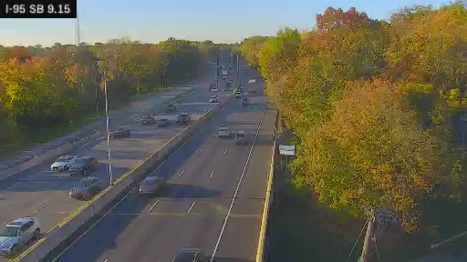 I-95 MP 9.15 SB at Interchange 18A (Fenimore Road) live camera view