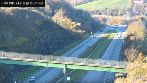 I-90 MP 212.80 WB Between Interchange 29A (Little Falls) and Interchange 30 (Herkimer) live camera view