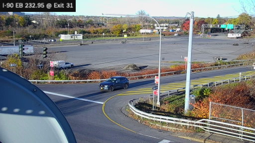 I-90 MP 232.95 EB at Interchange 31 (Utica) live camera view