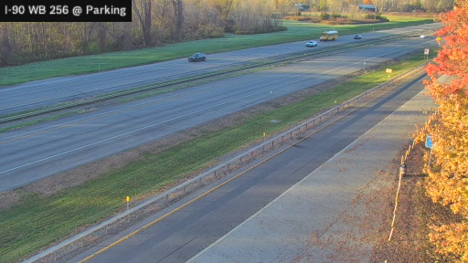 I-90 MP 256.00 WB Parking Area Between Interchange 33 (Verona) and 34 (Canastota) live camera view
