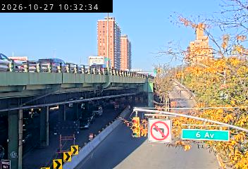 6 Ave @ 65 St - Ent EB BQE/Gowanus live camera view