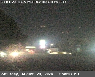 TVB63 -- US-101 : South Of Monterey Road live camera view