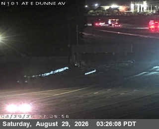 TVB47 -- US-101 : East Dunne Avenue live camera view