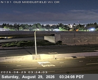 TVC81 -- US-101 : Old Middlefield Way Onramp live camera view