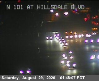 TV423 -- US-101 : Hillsdale Avenue live camera view