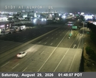 TV406 -- US-101 : AT AIRPORT BL live camera view