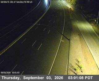 US-101 : Sausalito Road Undercross live camera view