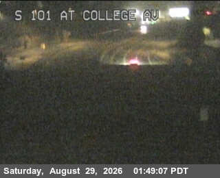 TV141 -- US-101 : College Avenue live camera view