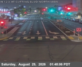 T260N -- SR-123 : Cutting Blvd - Looking North live camera view