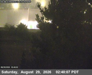 TVB84 -- I-280 : Serramonte Blvd Northbound Onramp live camera view