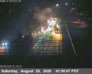 TVF52 -- I-680 : Just North Of Mckee Road live camera view