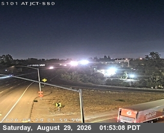 TVC62 -- US-101 : S101 at JCT 880 live camera view