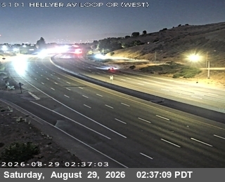 TVC67 -- US-101 : S101 at Hellyer Av live camera view