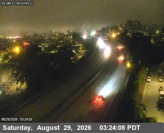TV306 -- I-280 : AT MISSION ST live camera view
